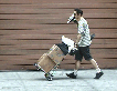 man with cart+lamp